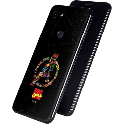 Marvel Classic Comics Avengers Logo Google Pixel 3a XL Skin